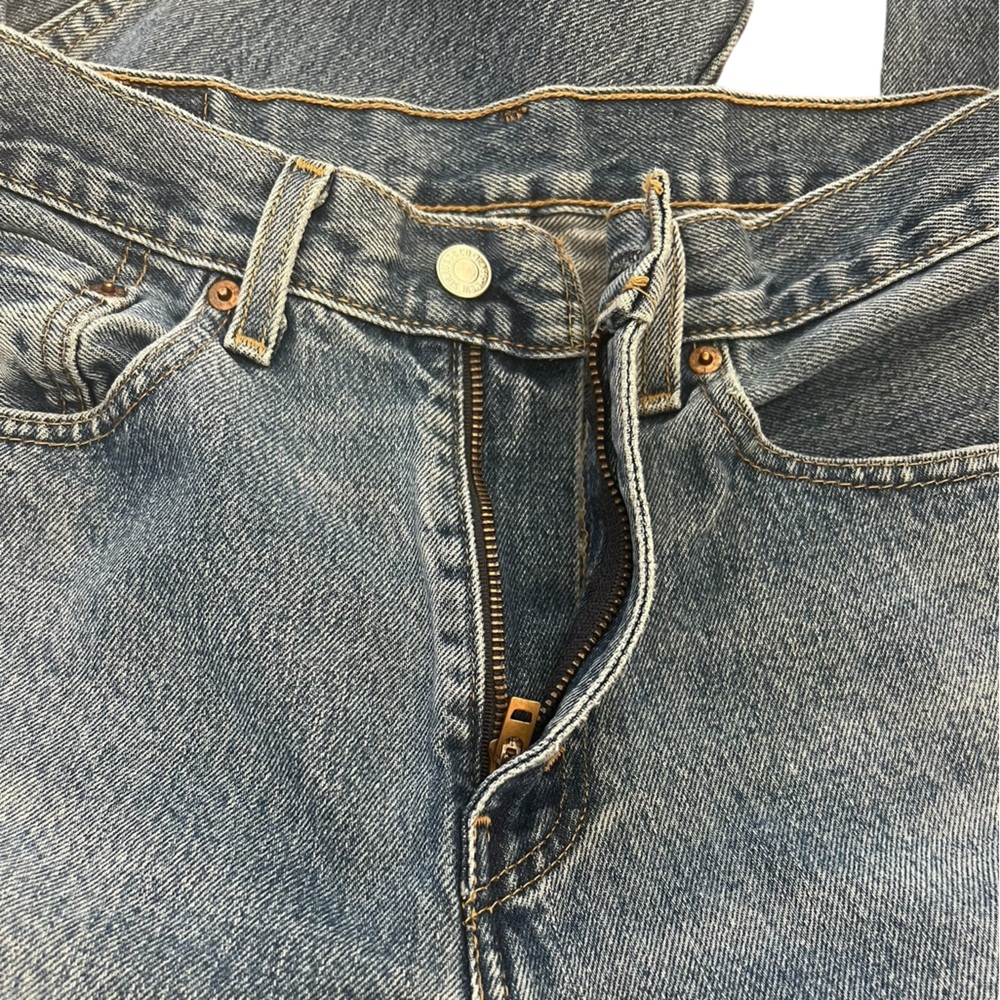 Levi's Blue Men's 505 Jeans size 32x29 great condition no holes or fray - Picture 4 of 6